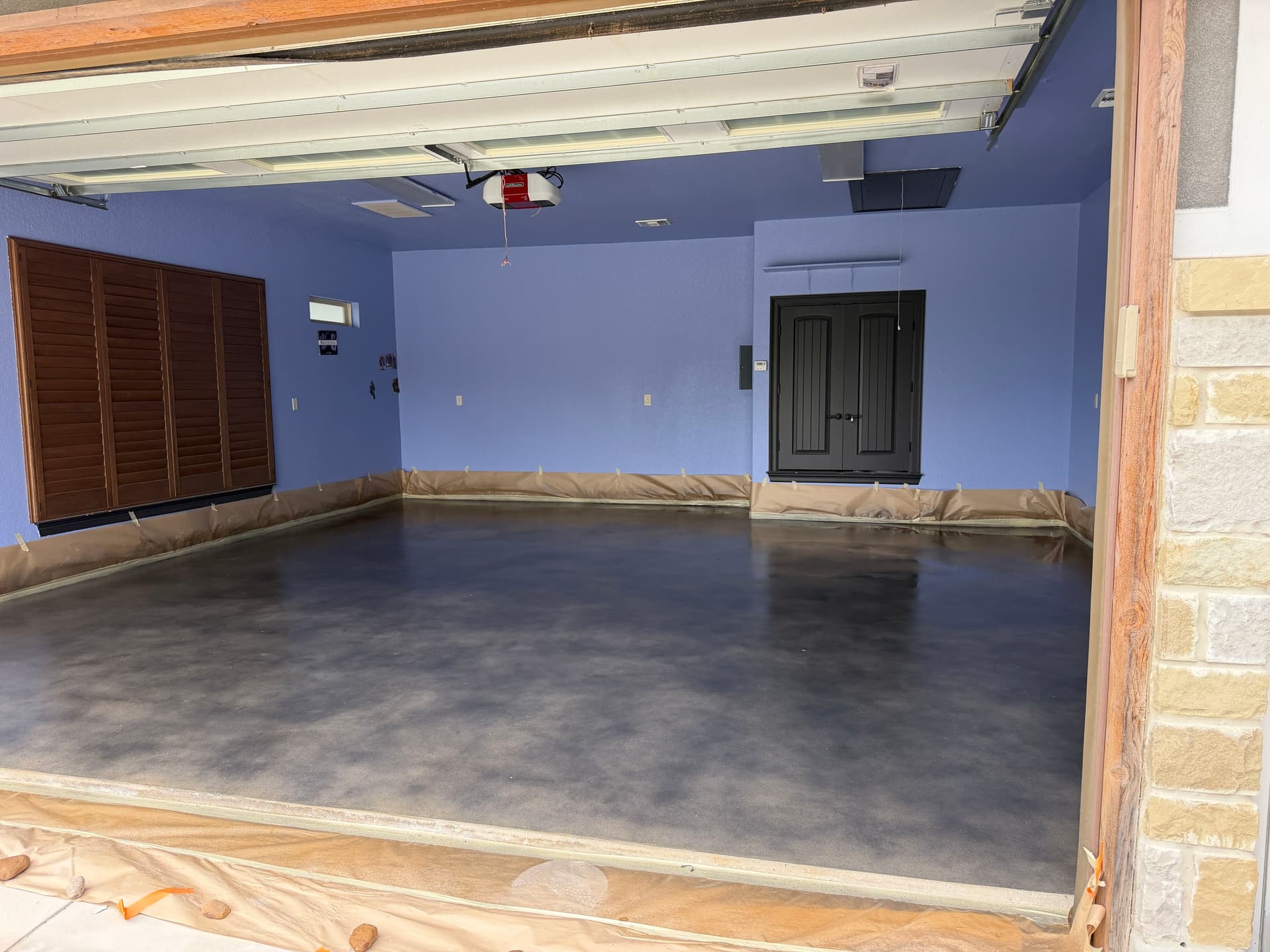 Gallery photos for Stained Concrete Floor Upgrade for a Garage That Works Hard: Image #2