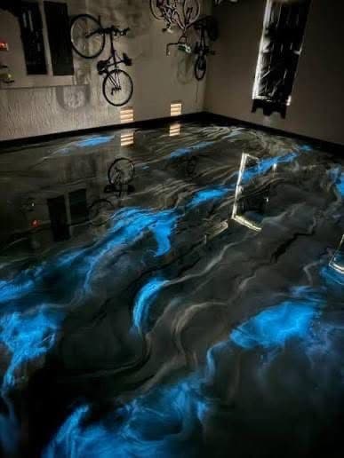 Gallery photos for Innovative Metallic Epoxy Floors Transform Indoor Spaces: Image #1