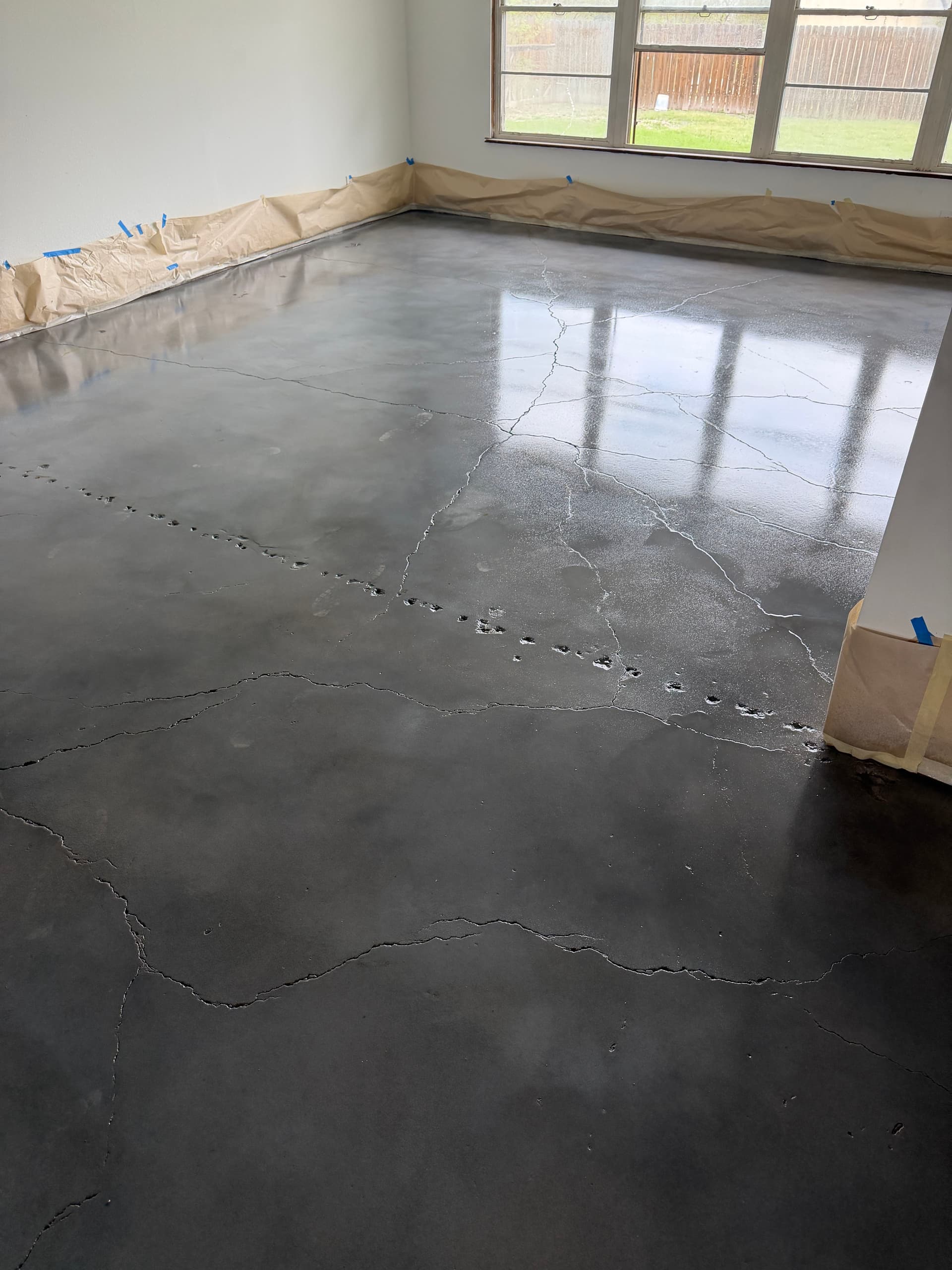 Gallery photos for Custom Grey Stained Concrete Floor Built for Heavy Traffic: Image #3