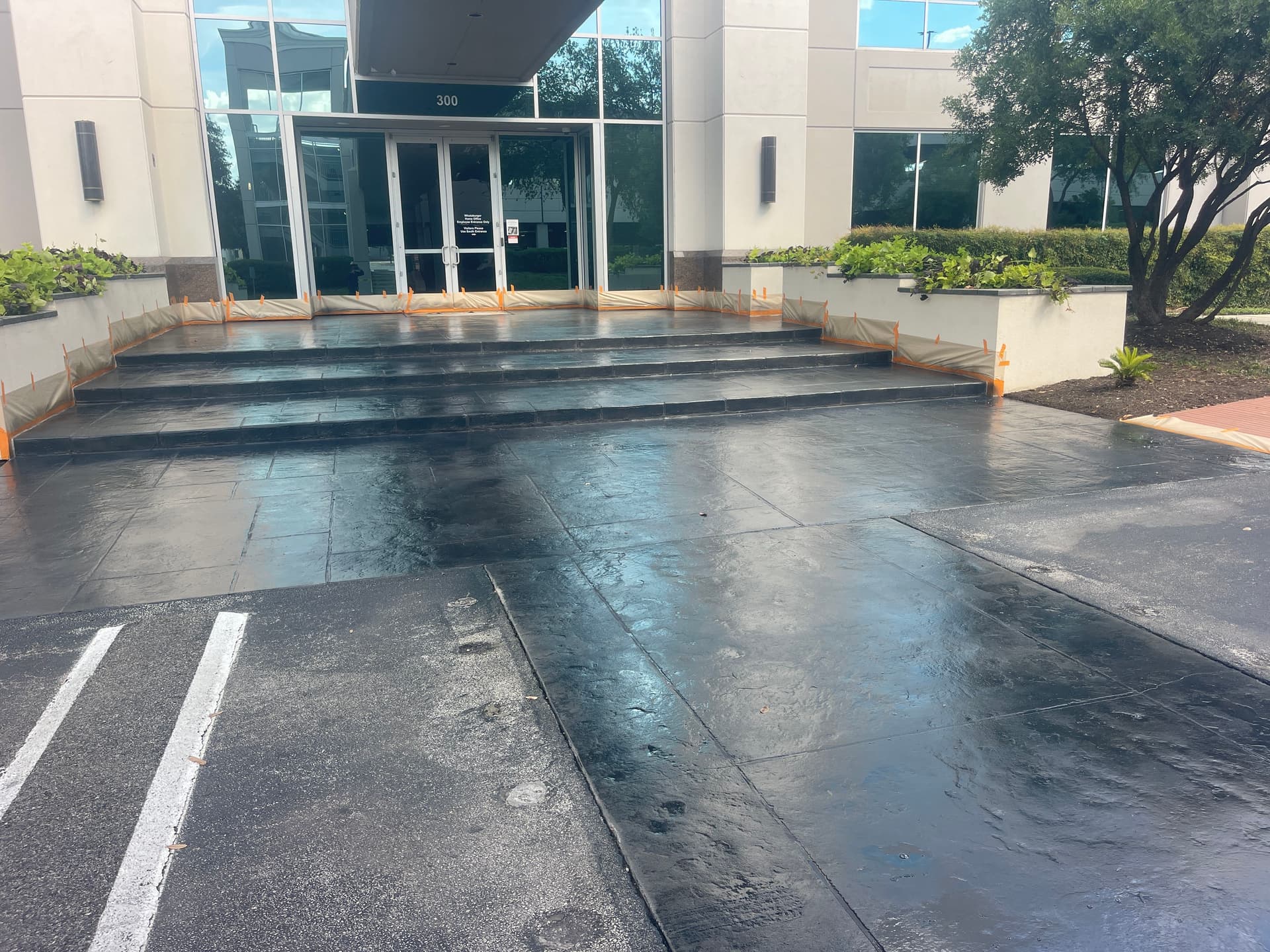 Gallery photos for Black Stain Brings Stamped Concrete Entryways Back to Life: Image #1