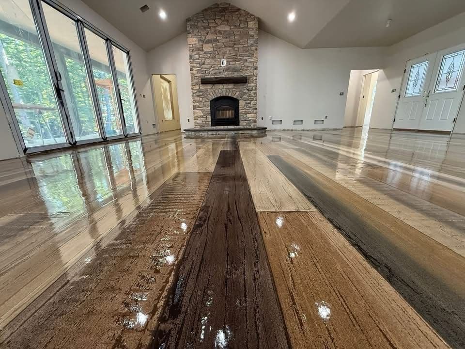 Gallery photos for Stunning Concrete Wood Overlay Transformation: Image #1