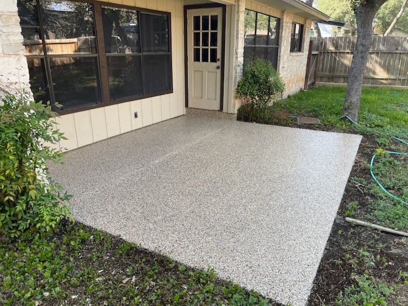Durable Flake Epoxy Patio Revamp image