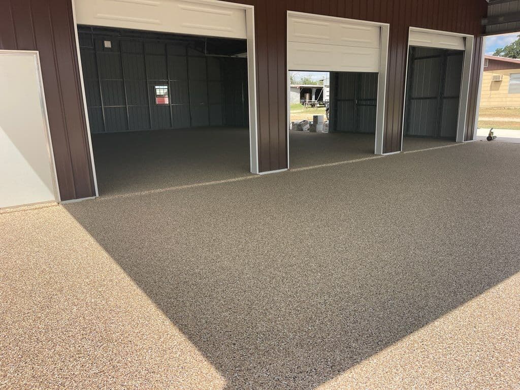 Transforming Garages with Stylish Flake Epoxy Flooring image