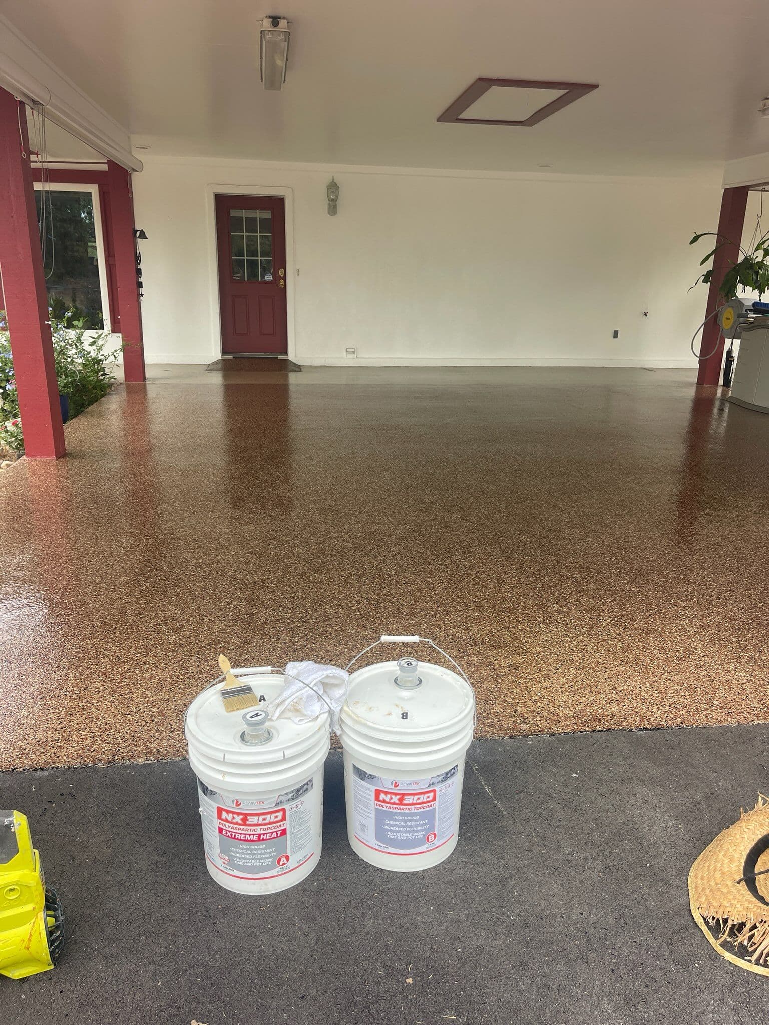 Pecan Flake Finish Flooring with Penntek Polyurea image