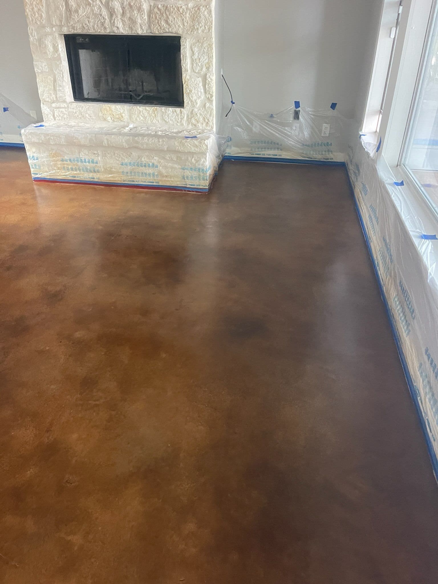 Project Instant Elegance with Stained Concrete Flooring image