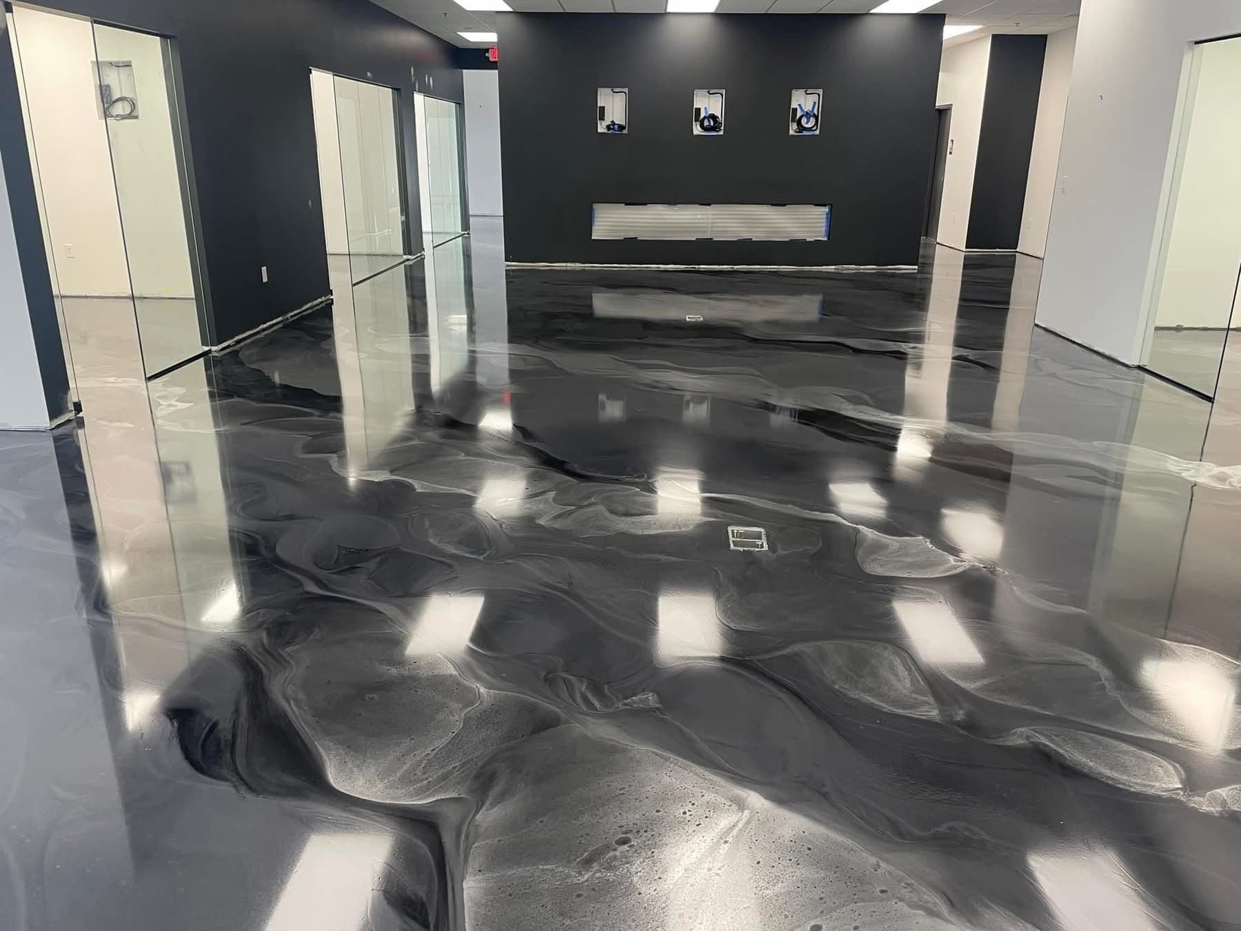 Project Stunning Metallic Epoxy Flooring Elevates Modern Spaces image