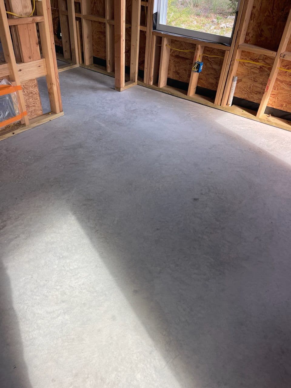 Project Transforming Plain Concrete into Beautiful Hickory Brown Floors image