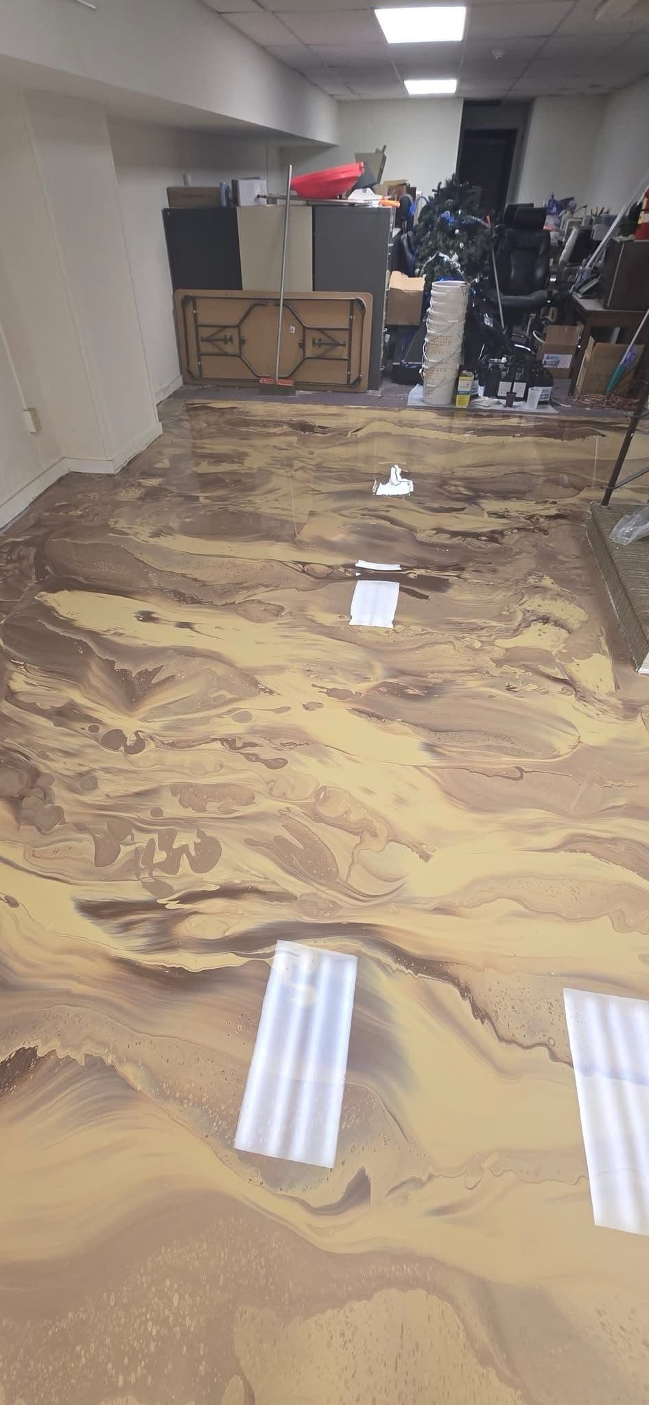 Gallery photos for Luxurious Marbled Epoxy Floors for Your Space: Image #2