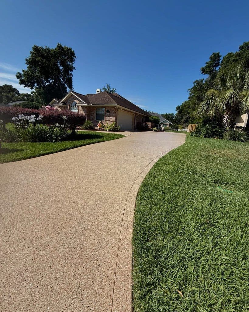 Gallery photos for Texas Flake Epoxy Driveway Transformation Success: Image #2