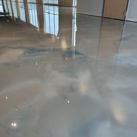 Flawless Pet-Friendly Metallic Epoxy Flooring