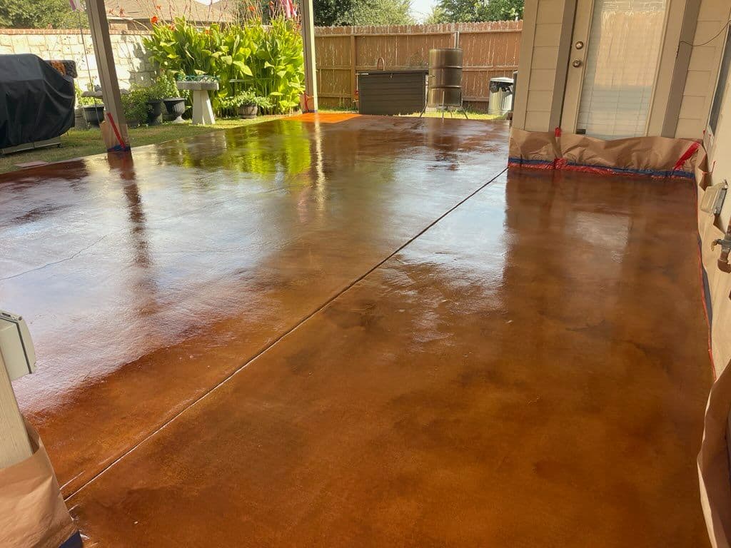Elevate Your Outdoor Space with Acid Stained Concrete image