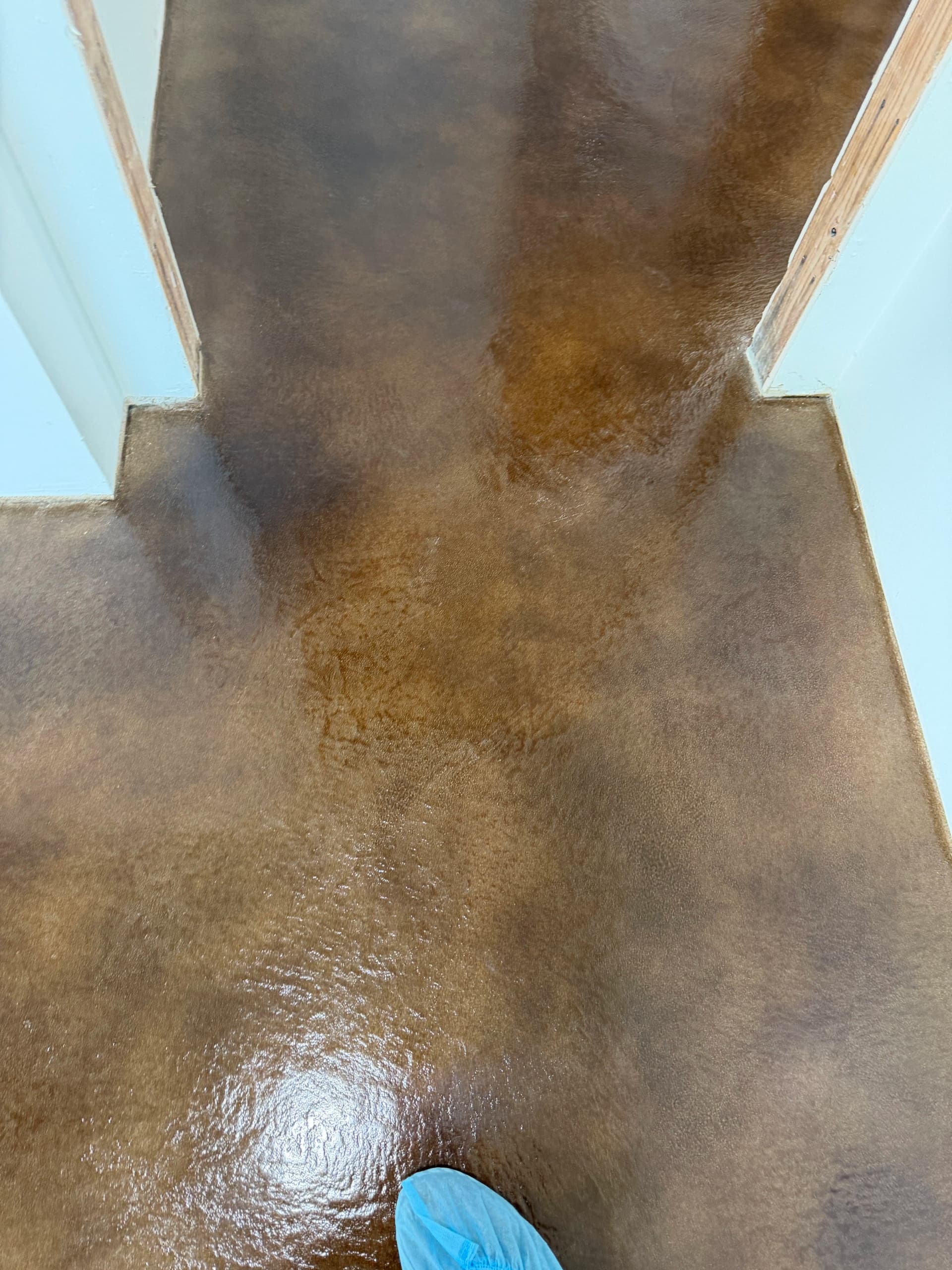 Gallery photos for Walnut Stained Concrete Floors That Actually Look Like Wood: Image #4