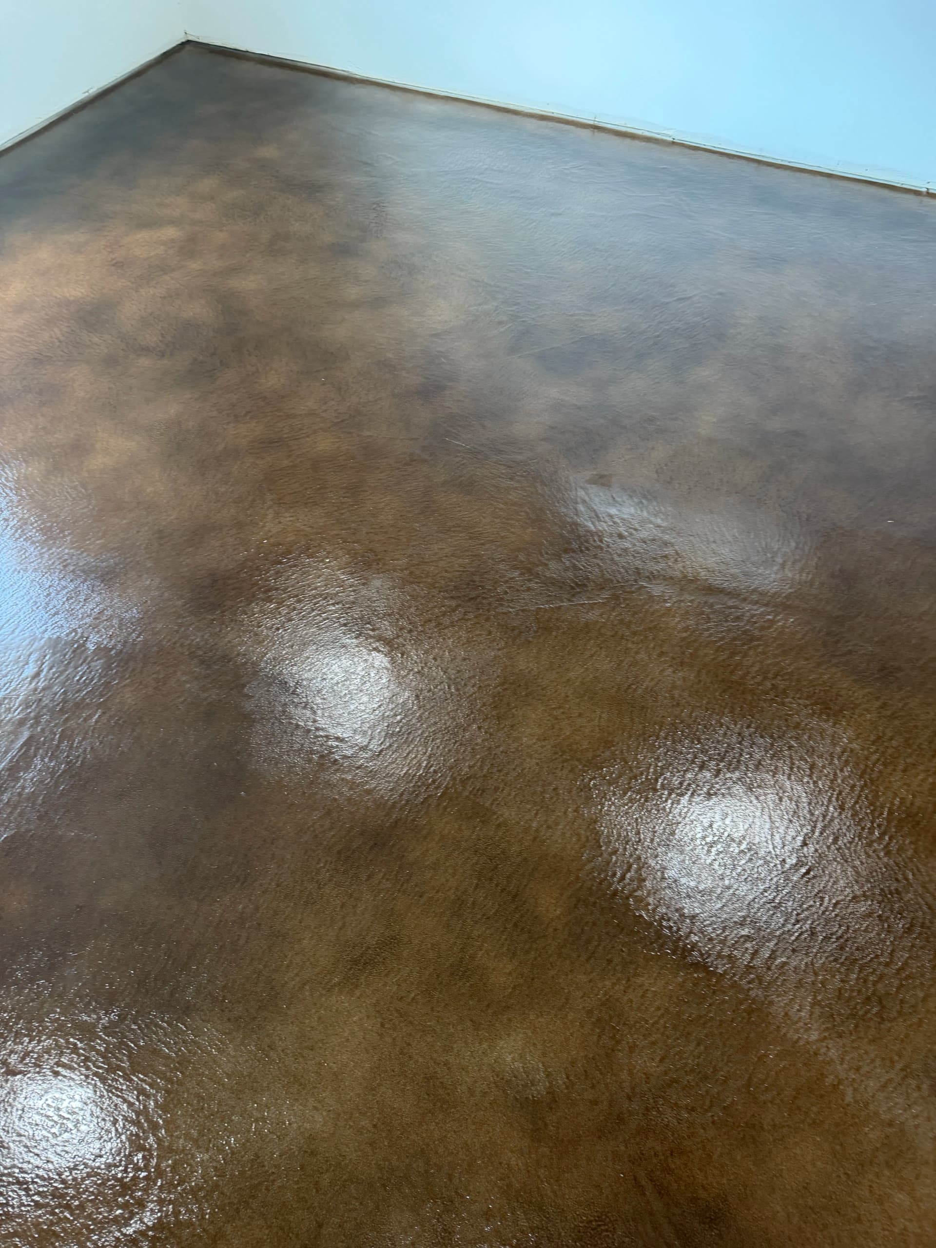 Gallery photos for Walnut Stained Concrete Floors That Actually Look Like Wood: Image #3