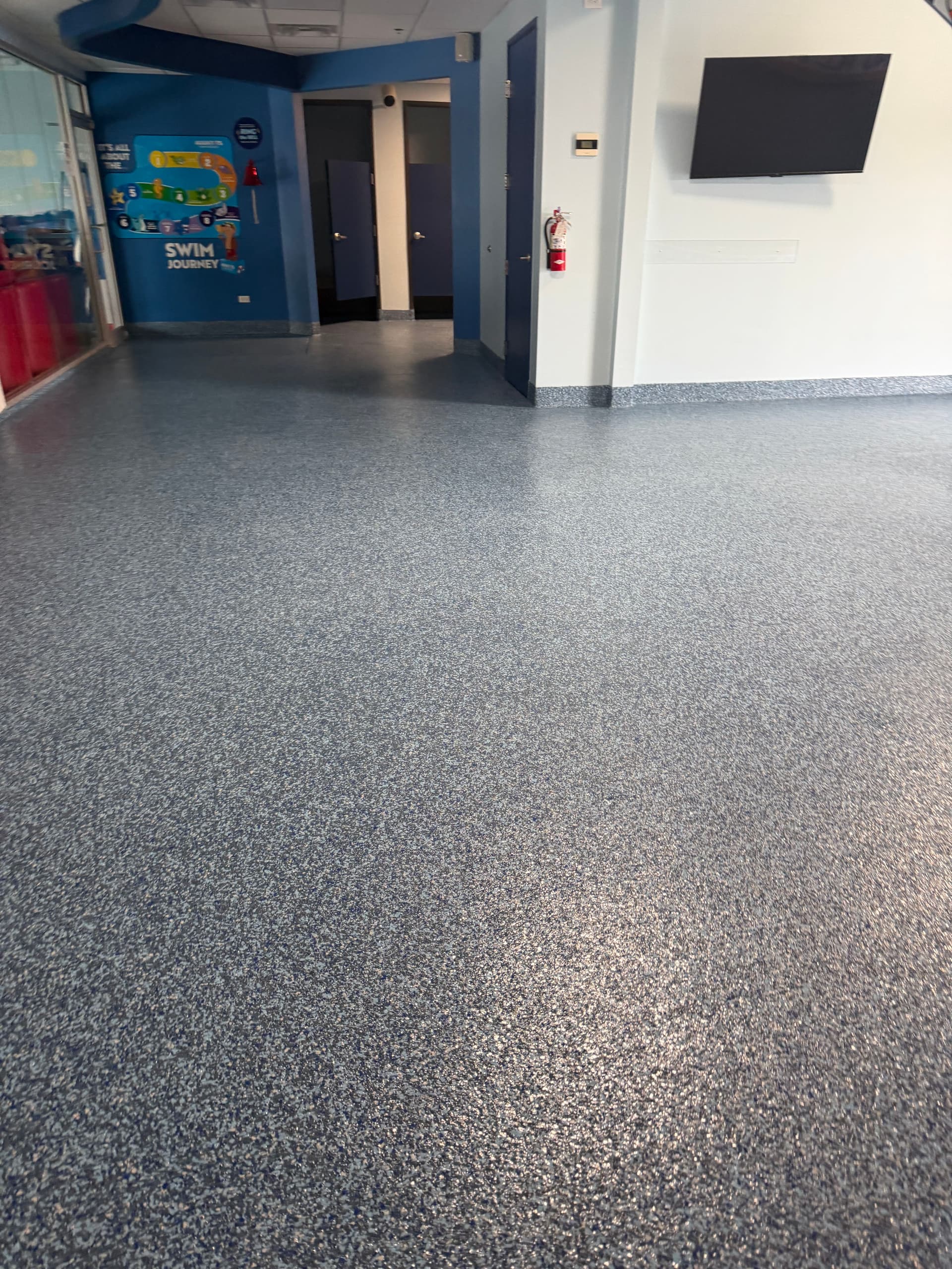 Gallery photos for Flake Epoxy Flooring Built for a Busy Swim School: Image #3