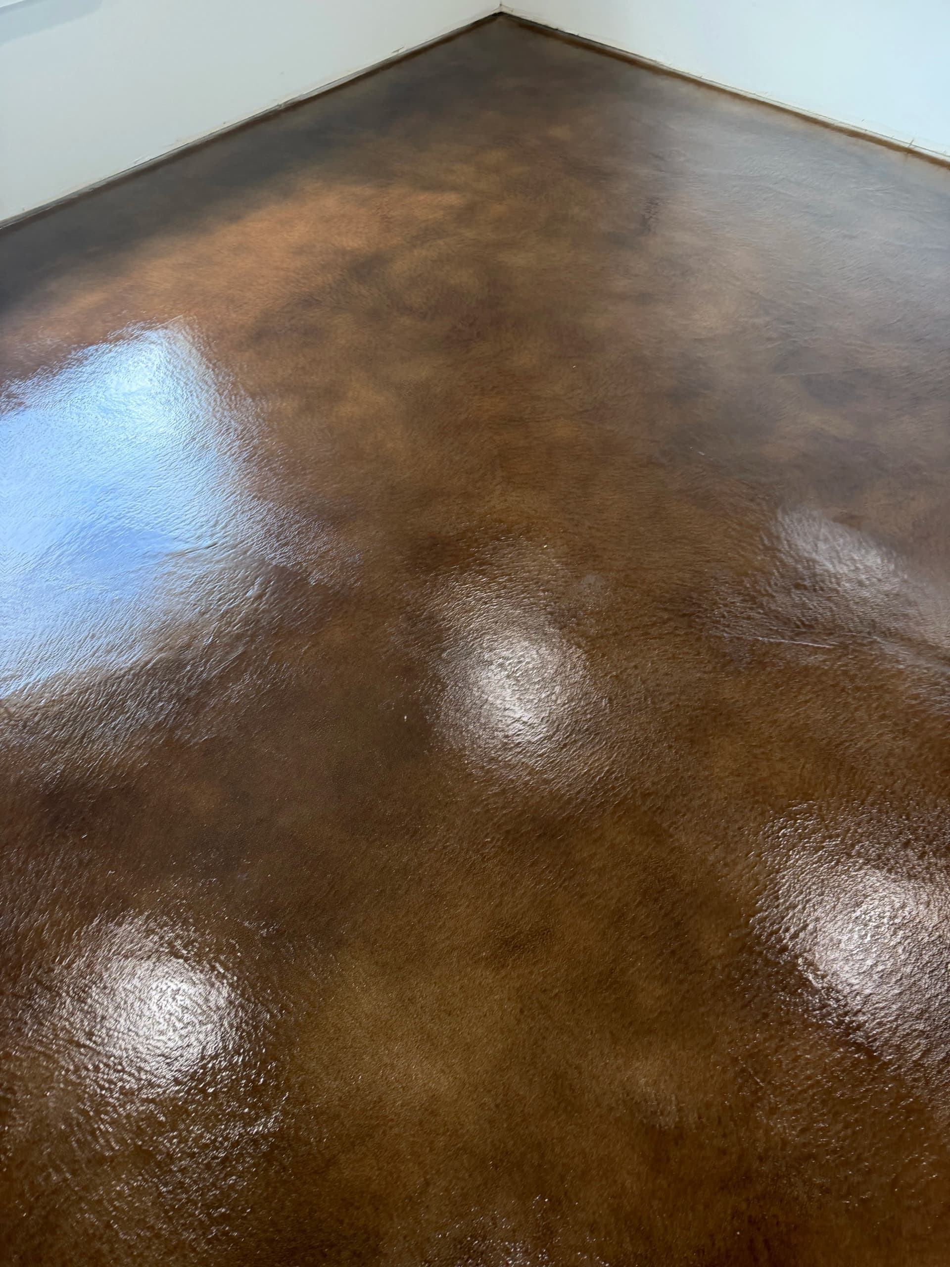 Gallery photos for Walnut Stained Concrete Floors That Actually Look Like Wood: Image #2
