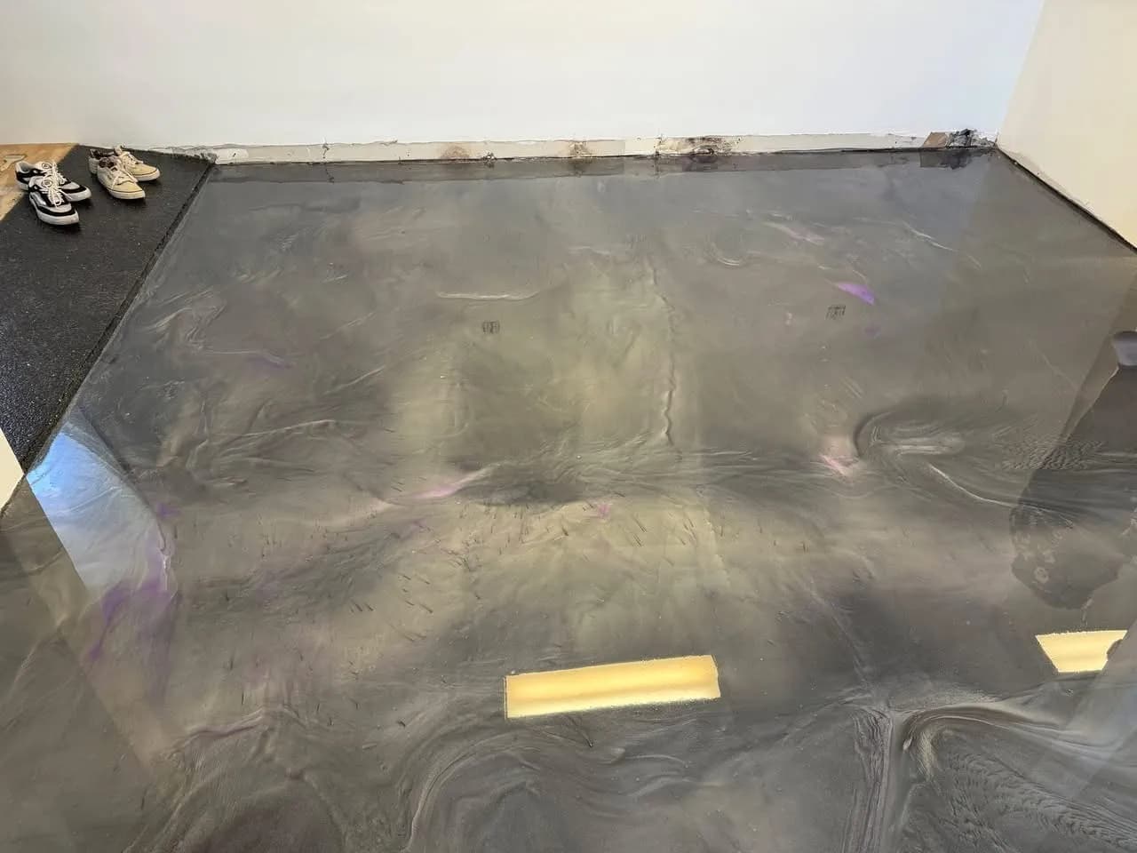 Metallic Epoxy Floor That Looks Like Art Underfoot image